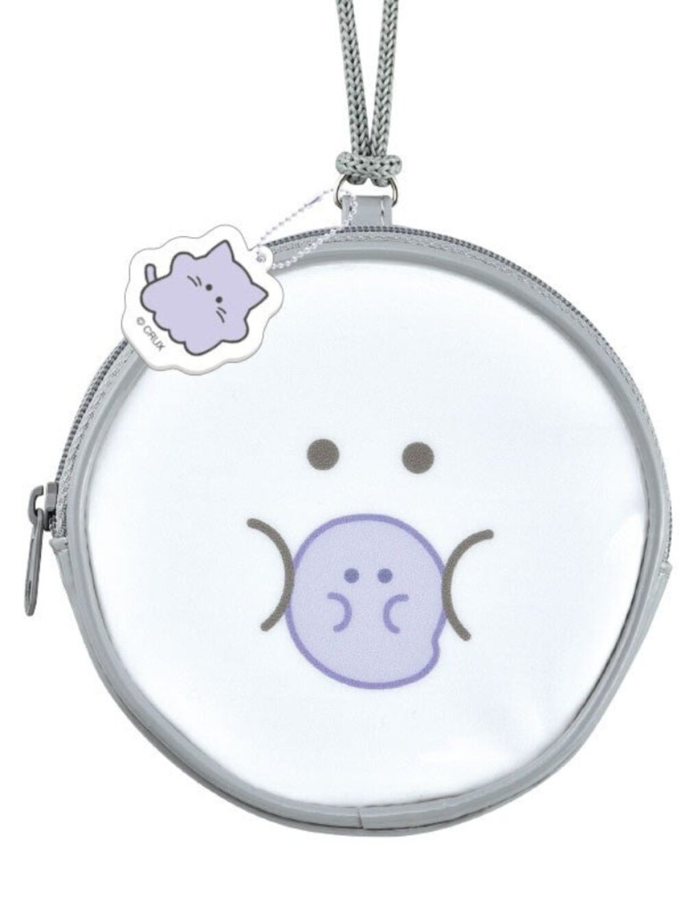 CRUX Obakene Ghost Clear Coin Purse with Strap | NWT